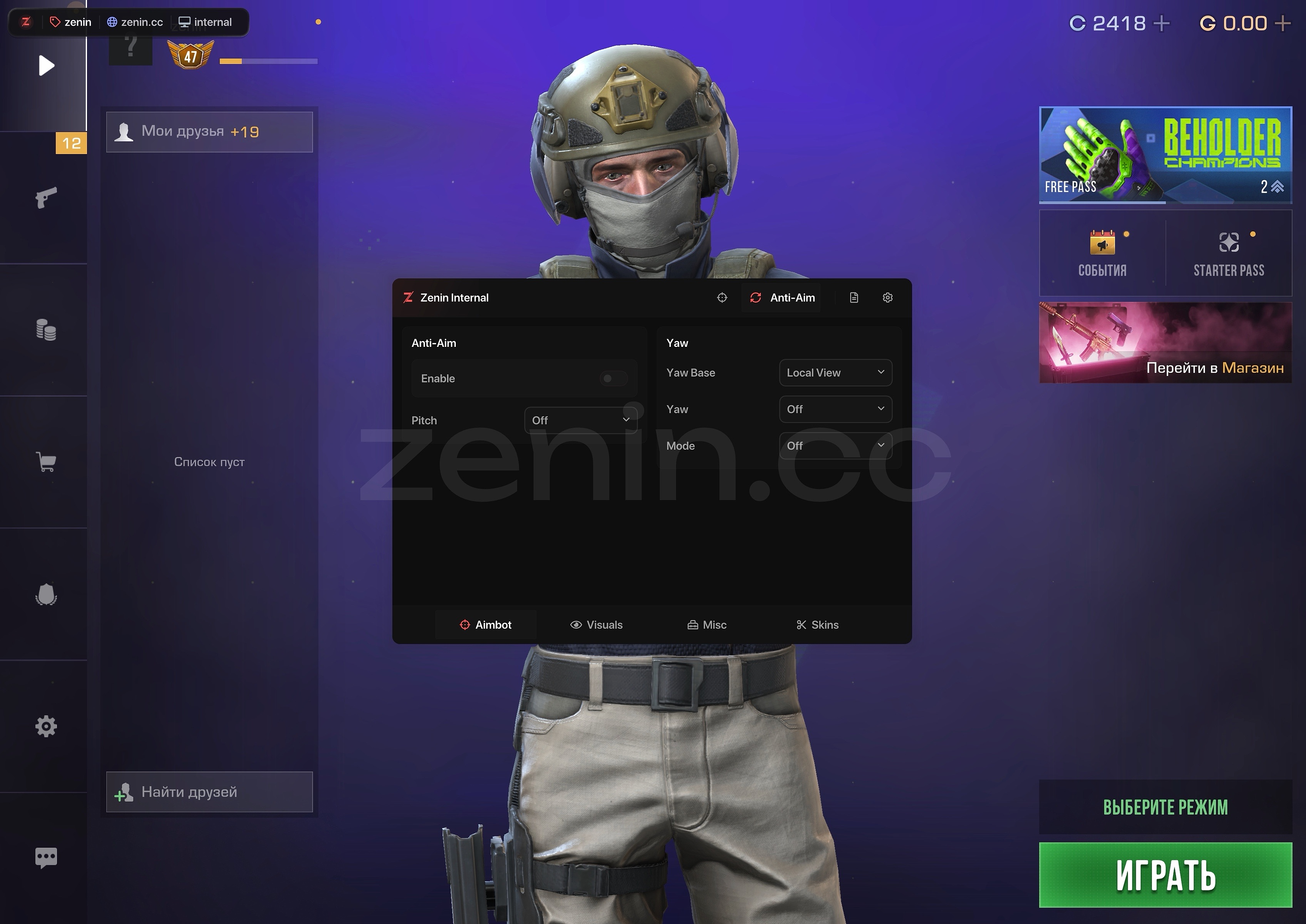 Zenin Internal — screenshot 2