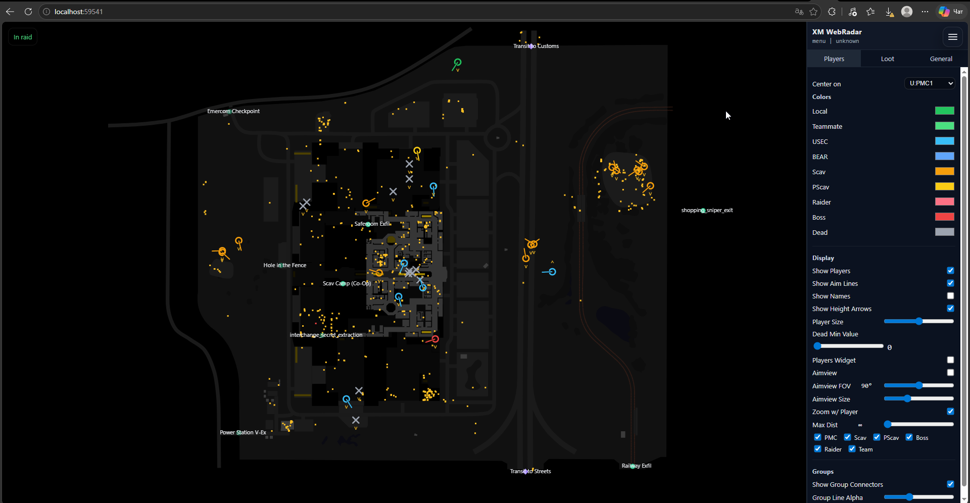 NNCheats EFT Radar — скриншот 4